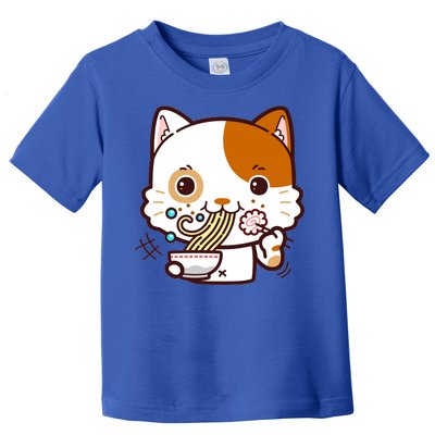 Kawaii Ramen Cat Toddler T-Shirt