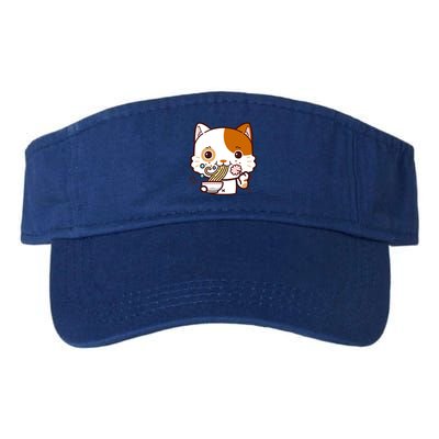 Kawaii Ramen Cat Valucap Bio-Washed Visor