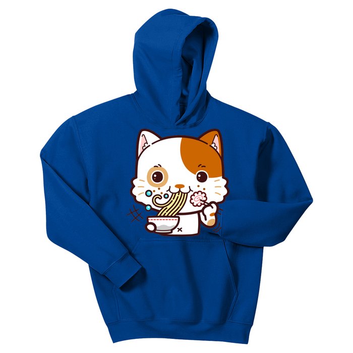 Kawaii Ramen Cat Kids Hoodie