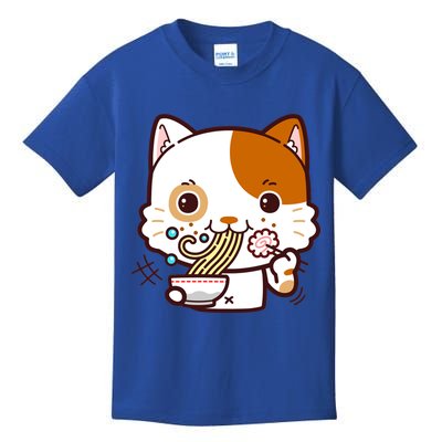 Kawaii Ramen Cat Kids T-Shirt