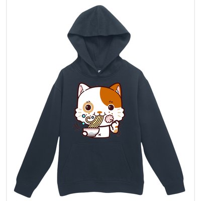 Kawaii Ramen Cat Urban Pullover Hoodie