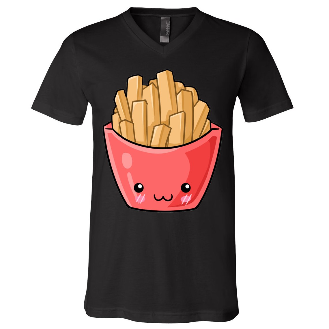 Kawii French Fry V-Neck T-Shirt