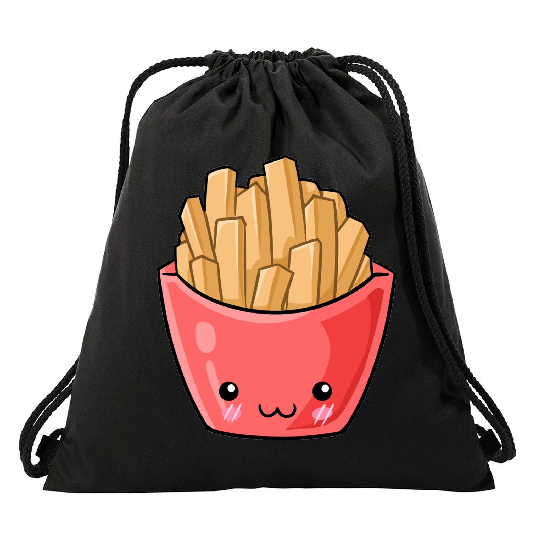 Kawii French Fry Drawstring Bag