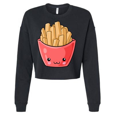 Kawii French Fry Cropped Pullover Crew
