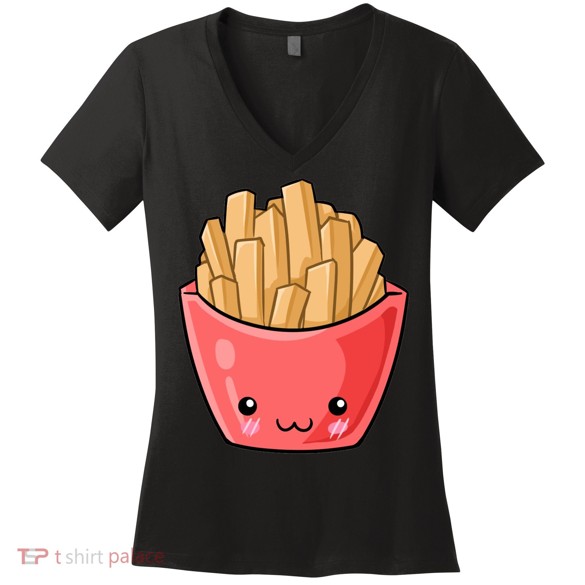 Kawii French Fry Women's V-Neck T-Shirt