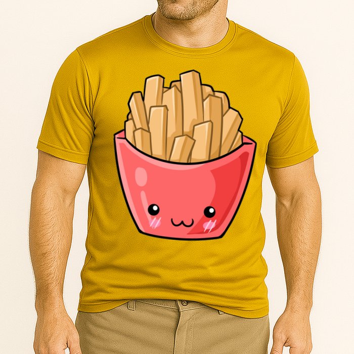 Kawii French Fry Cooling Performance Crew T-Shirt