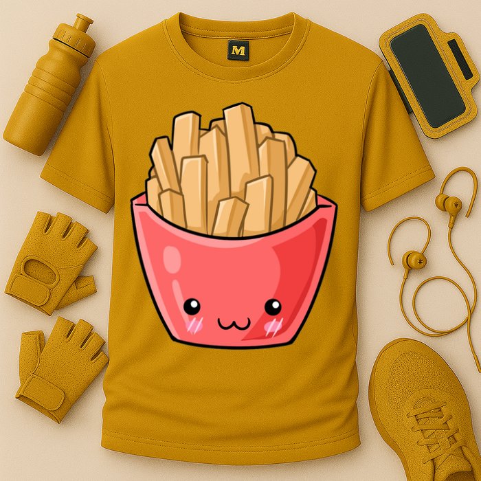 Kawii French Fry Cooling Performance Crew T-Shirt