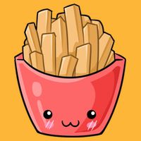 Kawii French Fry Cooling Performance Crew T-Shirt
