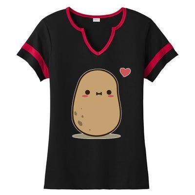 Kawii Potato Ladies Halftime Notch Neck Tee