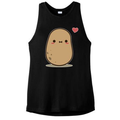 Kawii Potato Ladies PosiCharge Tri-Blend Wicking Tank