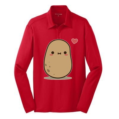 Kawii Potato Silk Touch Performance Long Sleeve Polo