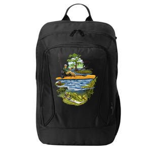 Kayak Fishing City Backpack