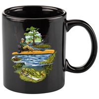 Kayak Fishing 11oz C Handle Ceramic Mug
