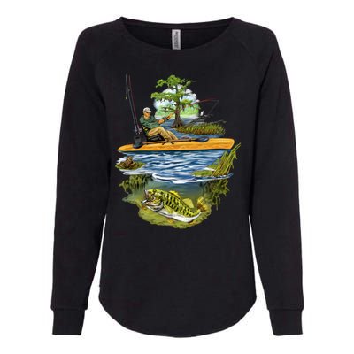 Kayak Fishing Womens California Wash Sweatshirt