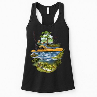 Kayak Fishing Womens Tank Top