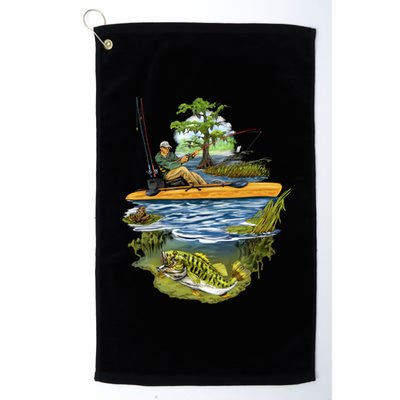 Kayak Fishing Platinum Collection Golf Towel