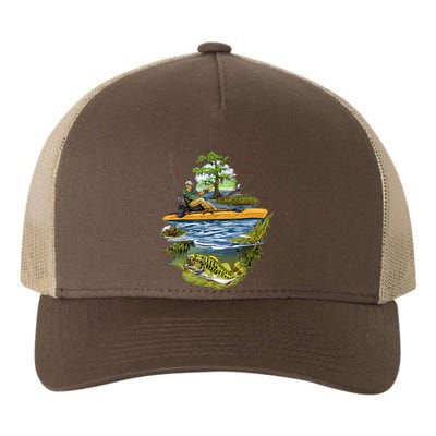 Kayak Fishing Yupoong Adult 5-Panel Trucker Hat