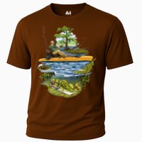 Kayak Fishing Cooling Performance Crew T-Shirt
