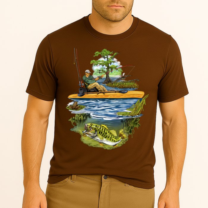 Kayak Fishing Cooling Performance Crew T-Shirt
