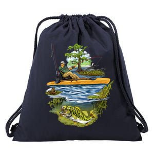 Kayak Fishing Drawstring Bag