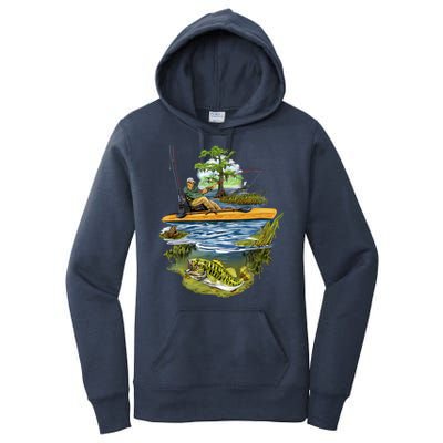 Kayak Fishing Women's Pullover Hoodie