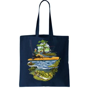 Kayak Fishing Tote Bag