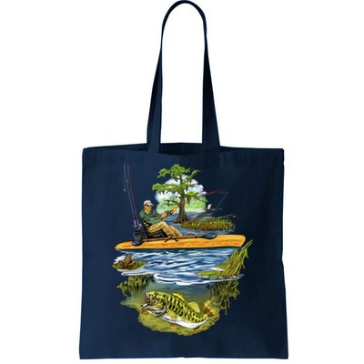 Kayak Fishing Tote Bag