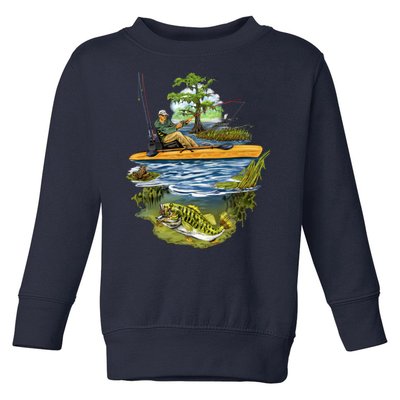 Kayak Fishing Toddler Sweatshirt