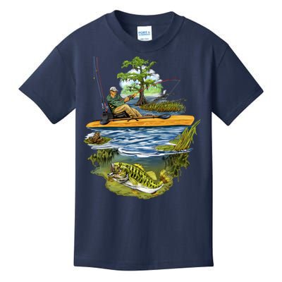 Kayak Fishing Kids T-Shirt