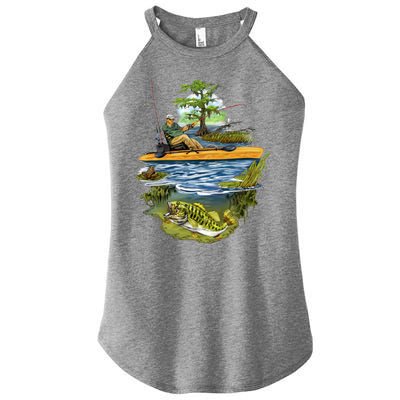 Kayak Fishing Women's Perfect Tri Rocker Tank