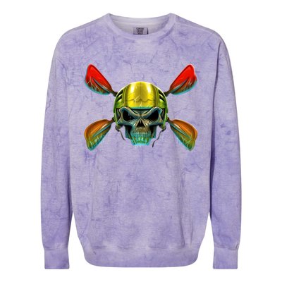 Kayak Skull Colorblast Crewneck Sweatshirt