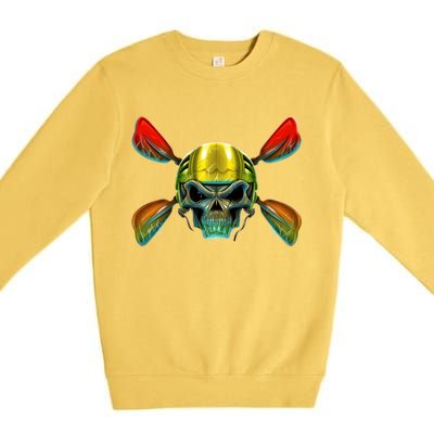 Kayak Skull Premium Crewneck Sweatshirt