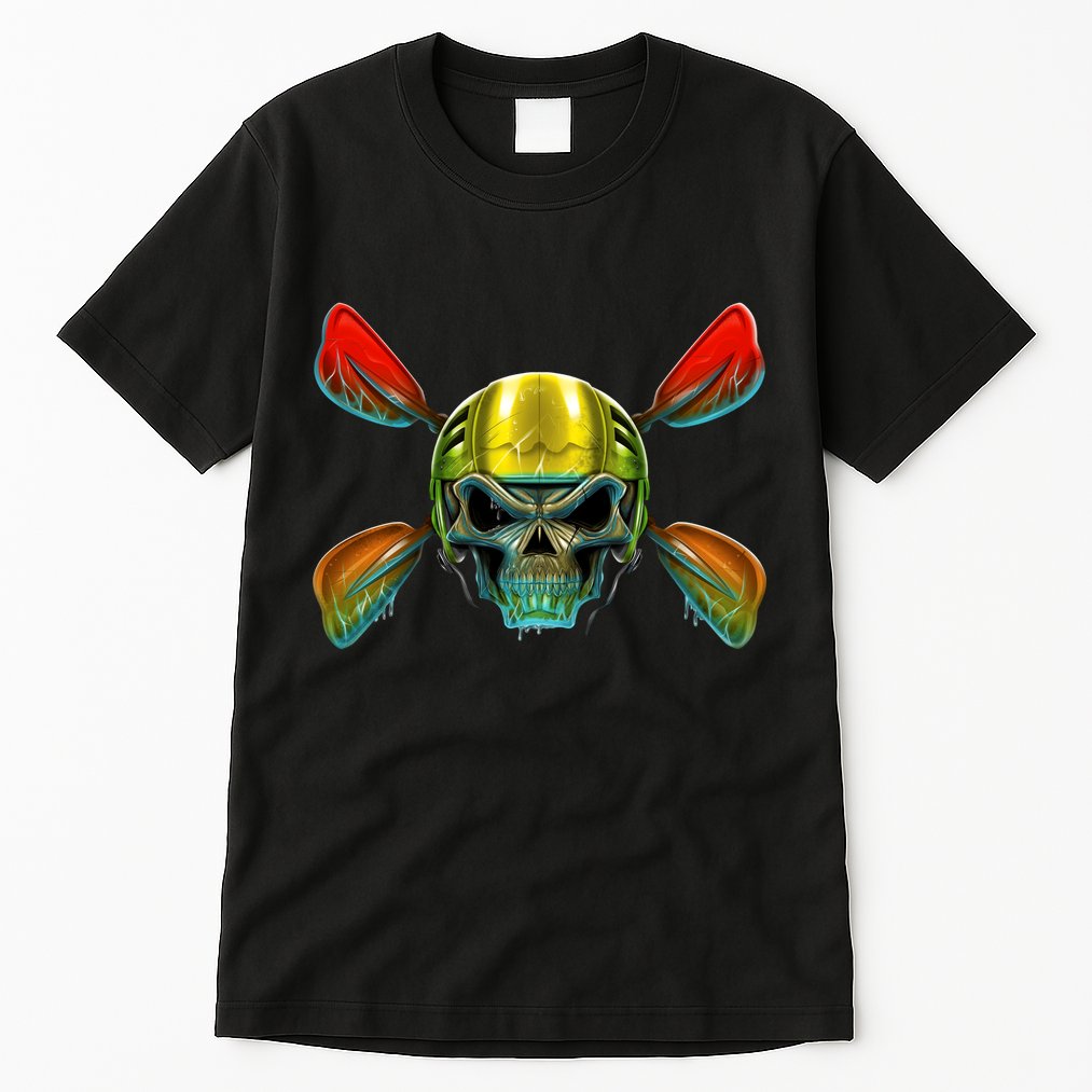 Kayak Skull Tall T-Shirt