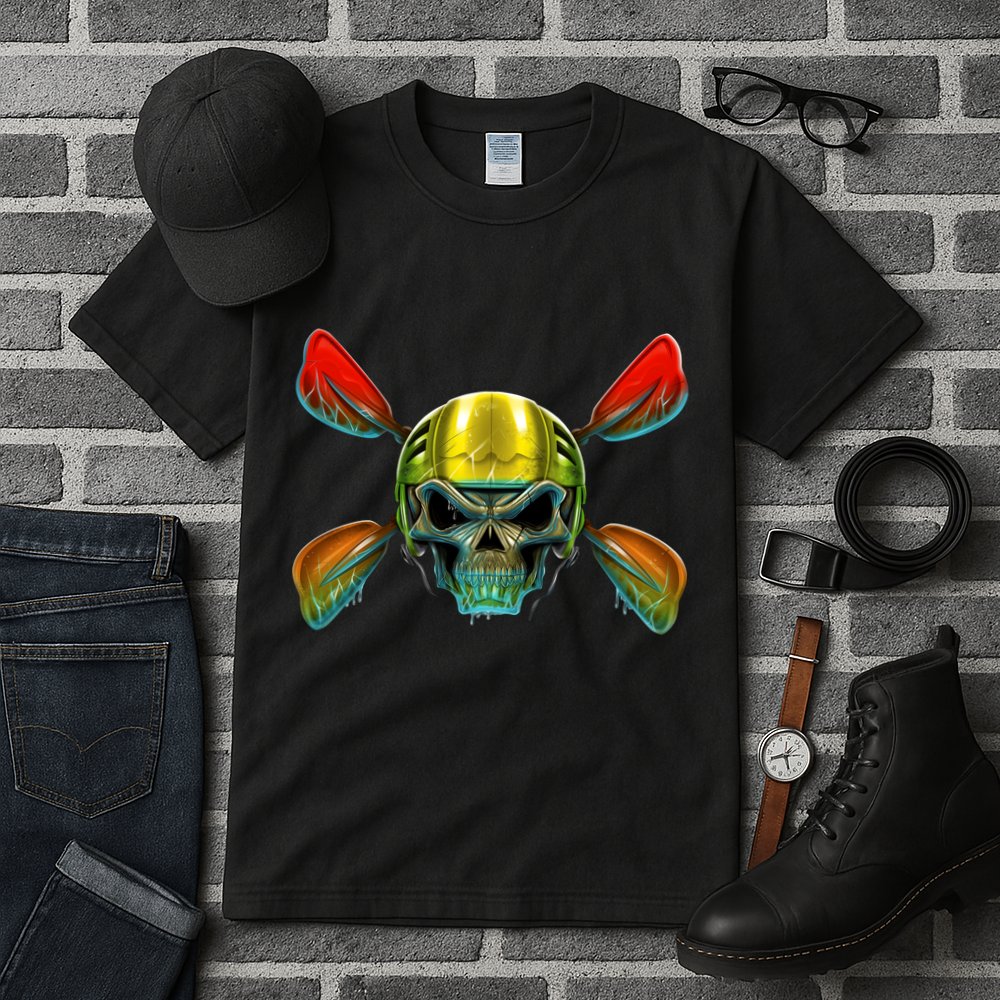 Kayak Skull Tall T-Shirt