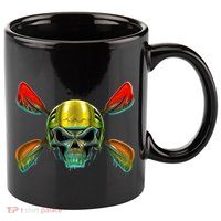 Kayak Skull 11oz C Handle Ceramic Mug