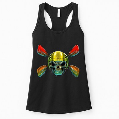 Kayak Skull Womens Tank Top