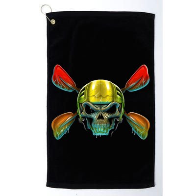 Kayak Skull Golf Towel