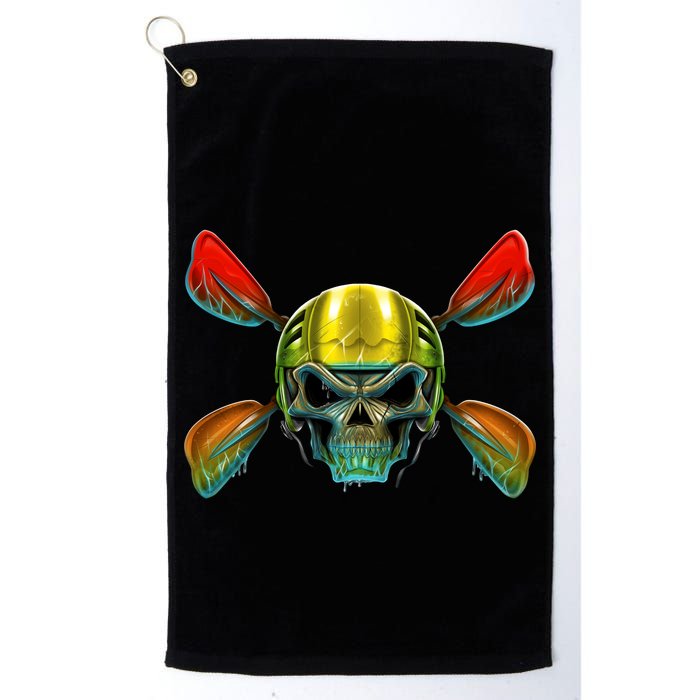 Kayak Skull Golf Towel