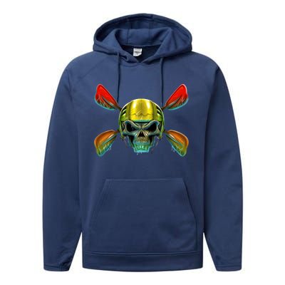 Kayak Skull Performance Fleece Hoodie