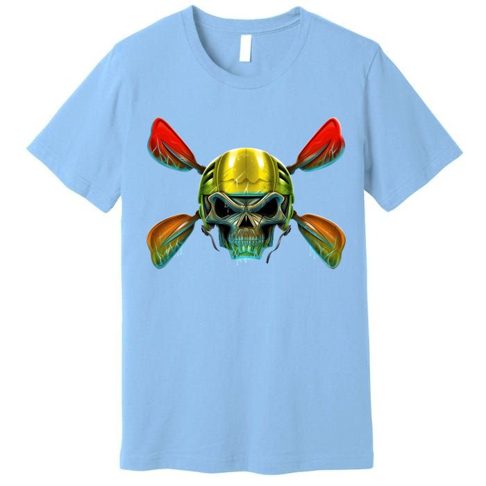 Kayak Skull Premium T-Shirt