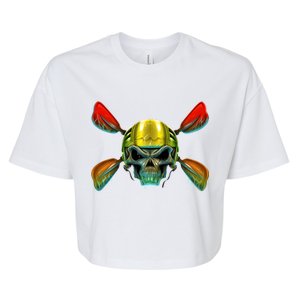 Kayak Skull Bella+Canvas Jersey Crop Tee