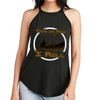Kayak This Is How I Roll  Women's Perfect Tri Rocker Tank