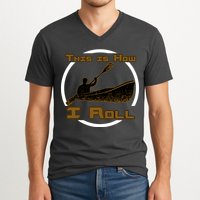 Kayak This Is How I Roll  V-Neck T-Shirt