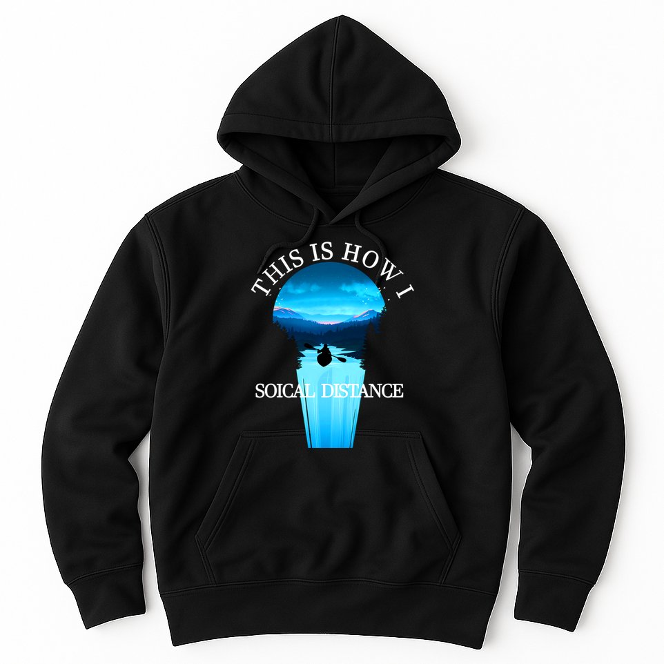 Kayak This Is How I Social Distancing Hoodie
