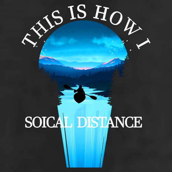 Kayak This Is How I Social Distancing Adult Drive Performance Visor