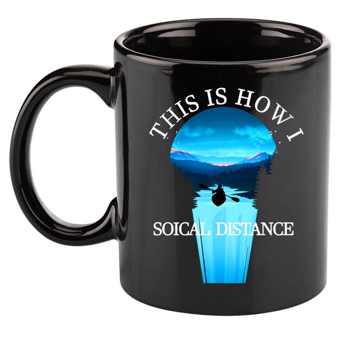 Kayak This Is How I Social Distancing 11oz C Handle Ceramic Mug