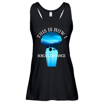 Kayak This Is How I Social Distancing Ladies Essential Flowy Tank