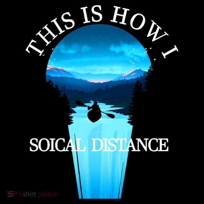 Kayak This Is How I Social Distancing Flatbill Hat