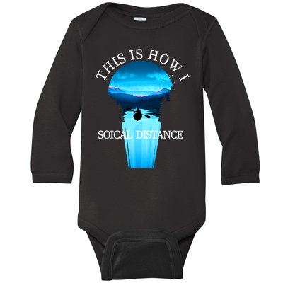 Kayak This Is How I Social Distancing Baby Long Sleeve Bodysuit