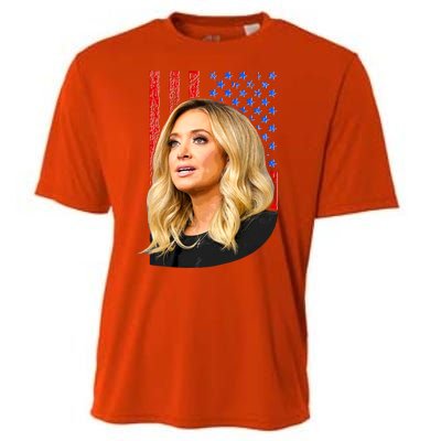 Kayleigh McEnany USA Flag Cooling Performance Crew T-Shirt